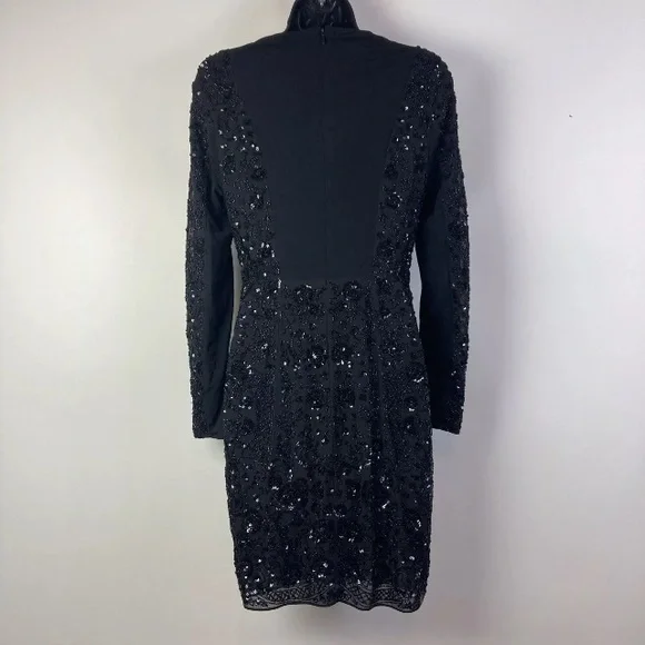 Anthropologie 6 Needle Thread Moonlit Mini Dress black beaded formal NYE party Dresses Anthropologie 6 Needle Thread Moonlit Mini Dress black beaded formal NYE party Dresses